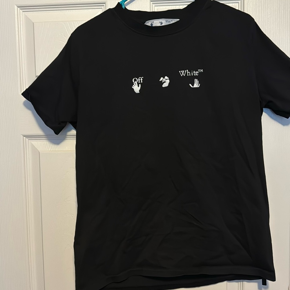 OFF-WHITE Marker Slim Tee black